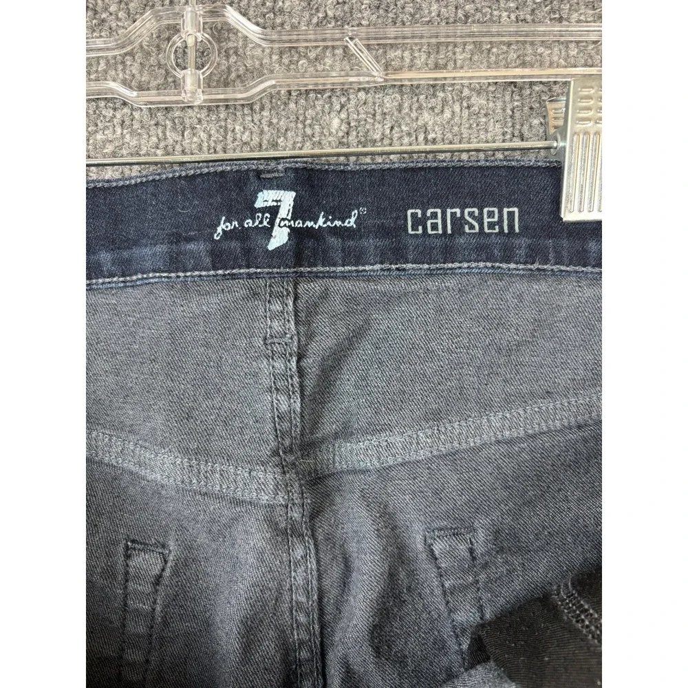 7‎ For All Mankind Jeans Men Size 36x33 Carson Dark Wash Straight Leg